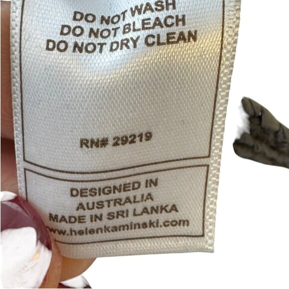 Helen Kaminski x Albus Lumen figura leather trimmed raffia handbag - Picture 11 of 13